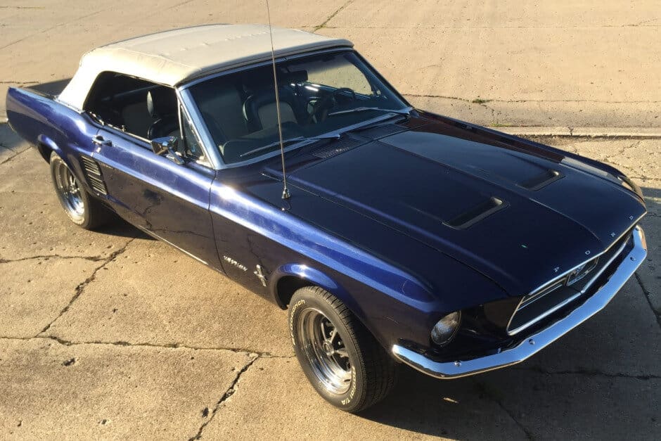 Dark Blue 1967 Ford Mustang