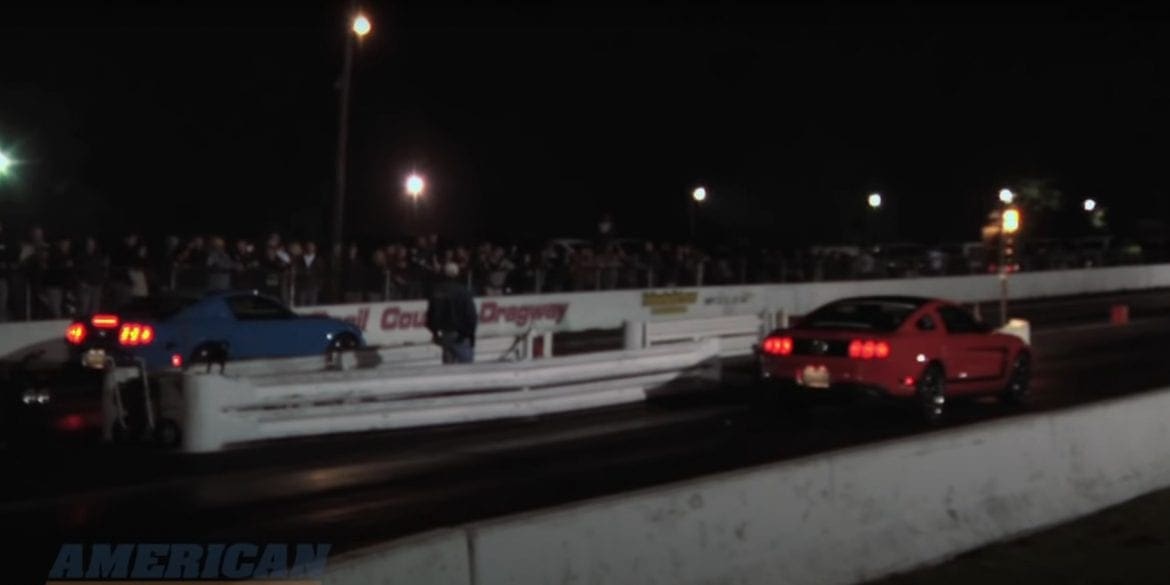 Video: 2012 Ford Mustang Boss 302 vs. 2011 Mustang GT Drag Race