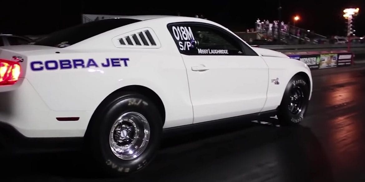 Video: 2012 Ford Mustang Cobra Jet vs Dodge Demon Drag Race