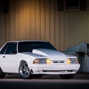 Custom white 1992 Foxbody Mustang LX