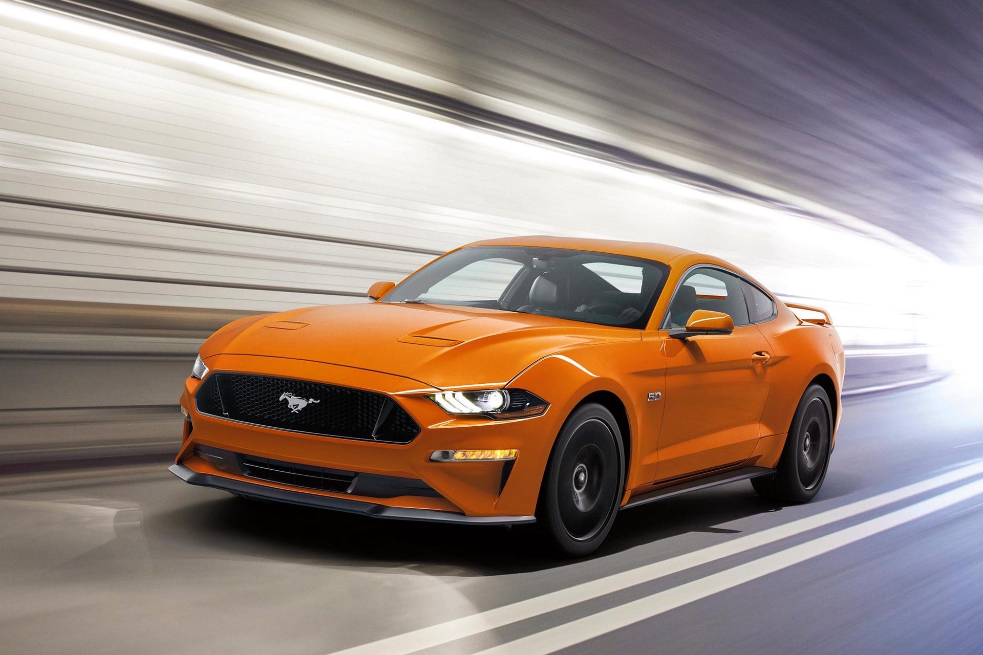 Cyber Orange Mach 1 Mustang